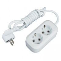 Удлинитель Эксперт 2 гнезда 2 метра 16А/3,5кВт с заземлением ПВС 3х1 EKF