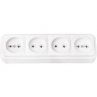 Розетка О/П 4-м Пралеска РА16-264