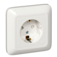 Розетка РС16-004 (С/П,ЗК,1-м, з/ш) Прима