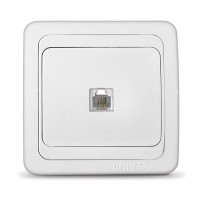 Розетка телефонная Валери 1-м, С/П, RJ12 (В0034) Розетка телефонная Валери 1-м, С/П, RJ12 (В0034)