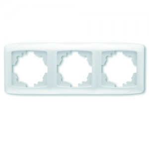 Рамка 3-м горизонтальная белая VIKO Carmen (уп/10/120шт)