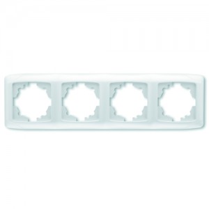 Рамка 4-м горизонтальная белая VIKO Carmen (уп/10/120шт)