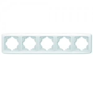 Рамка 5-м горизонтальная белая VIKO Carmen (уп/10/80шт)