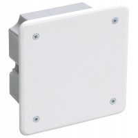 Коробка КМ41021 распаячная 92х92x45мм для полых стен (с саморезами, метал. лапки, с крышкой ) IEK