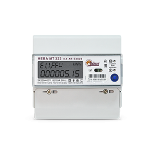 Счетчик НЕВА МТ 323 0.5 AR E4S25 3ф 5-10А м/т на DIN-рейку ЖКИ (уп/30шт) без поверки, без гарантии