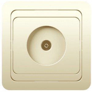 Розетка ТВ 1м с/у крем Classic 2027 POWERMAN (уп/10/200шт)