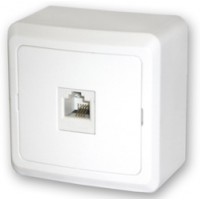 Розетка телефонная 1м о/у белый Fazenda 7034 POWERMAN (уп/36/360шт) Розетка телефонная 1м о/у белый Fazenda 7034 POWERMAN (уп/36/360шт)