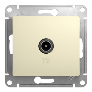 GLOSSA TV РОЗЕТКА оконечная 1DB, механизм, БЕЖЕВЫЙ GLOSSA TV РОЗЕТКА оконечная 1DB, механизм, БЕЖЕВЫЙ