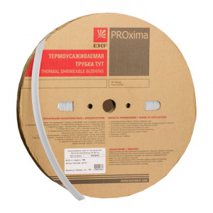 Трубка ТУТ нг 100/50 белая рулон (25м) EKF