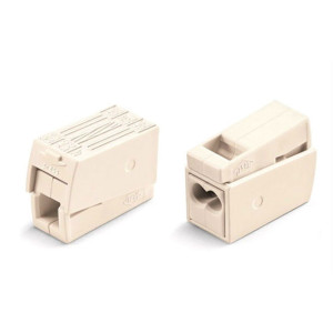 Клемма Wago (224-122) (1,0-2,5х2/0,5-2,5мм2 осветит. оборудование с пастой) (уп/100шт)