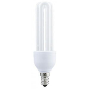 Лампа компактная люмин. 3U 20W 4200K E14 холодный (нейтральный) свет 10000h EKF (уп.10/100)