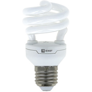 Лампа энергосберегающая HS-полуспираль 15W 2700K E14 10000h EKF