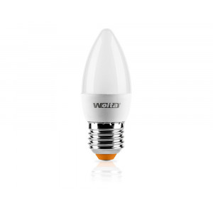 Лампа светодиодная LED E27 7W свеча 3000K WOLTA 25YC7E27