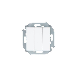 Выключатель 3кл. (белый) Simon 15 (уп/18шт) без рамки 1591391-030