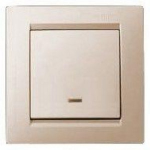 Кнопка клавишная с подсветкой (сл.кость) Simon 15 (уп/20шт) 1591160-031