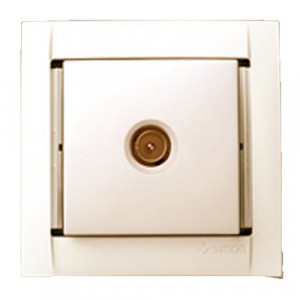 Розетка TV оконечная (сл.кость) Simon 34 34477-31