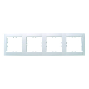 Рамка 4-х местная (белая) Simon 34