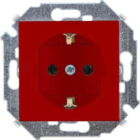 Розетка 1м c/з (красная) Simon 15 (уп/20шт) без рамки 1591432-037