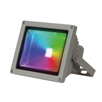 Прожектор светодиодный PFL-10w/RGB-RC/GR (цветной) IP65 (855лм) с пультом Jazzway ДОПРОДАЖА с выс