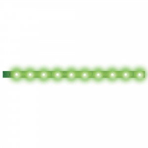 Светодиодная лента гибкая ULS-N21-2835-120LED/m-8mm-IP67-220V-8W/m-50M-GREEN