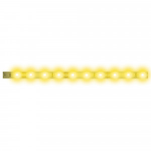 Светодиодная лента гибкая ULS-N21-2835-120LED/m-8mm-IP67-220V-8W/m-50M-YELLOW