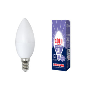 Лампа светодиодная свеча LED-C37-11W/DW/E14FR/NR 6500К картон