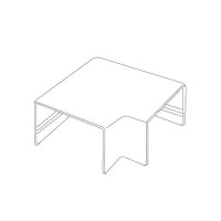 Плоский угол L для к/к 20х10 белый