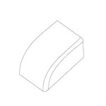 Заглушка для к/к 20х10 белая