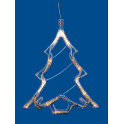 ULD-H1620-010/STA/3AAA WARM WHITE IP20 XMAS TREE Фигура светодиодная «Ёлочка» на батарейках 3AAA (не в/к), 18х19см. Подвесная. 10 светодиодов. Теплый белый свет. Провод прозрачный. TM Uniel