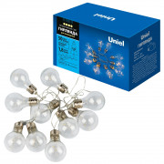 ULD-S1800-050/STB/3AA WARM WHITE IP20 RETRO BULBS-1 Гирлянда светодиодная «Лампочки ретро-1», на батарейках 3AA (не в/к), 1,8м. 50 светодиодов. Теплый белый свет. Провод прозрачный. TM Uniel